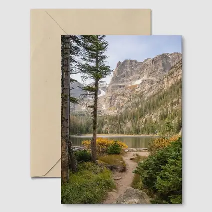 Alpine Lake Rocky Mountain Forest Trail