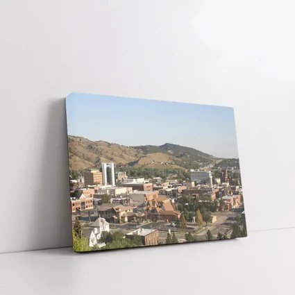 Rapid City Downtown Skyline Hills Aerial View