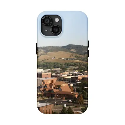 Rapid City Downtown Skyline Hills Aerial View