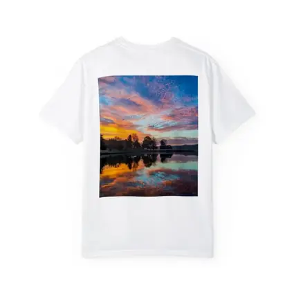Sunrise Lake Reflection Blue Orange Sky