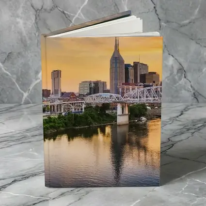 Nashville Skyline Sunset Over Cumberland River