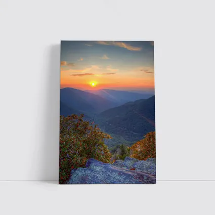 Mountain Sunset Over Blue Ridge Valley
