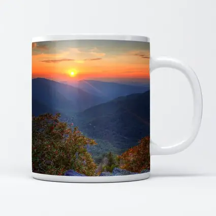 Mountain Sunset Over Blue Ridge Valley