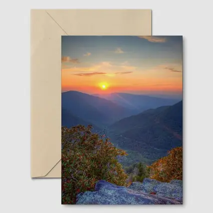 Mountain Sunset Over Blue Ridge Valley