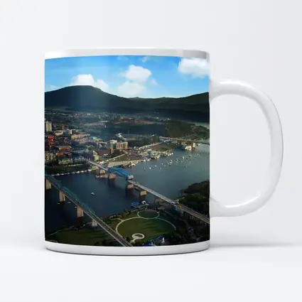 Chattanooga Tennessee River City Aerial View