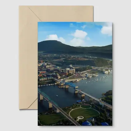 Chattanooga Tennessee River City Aerial View