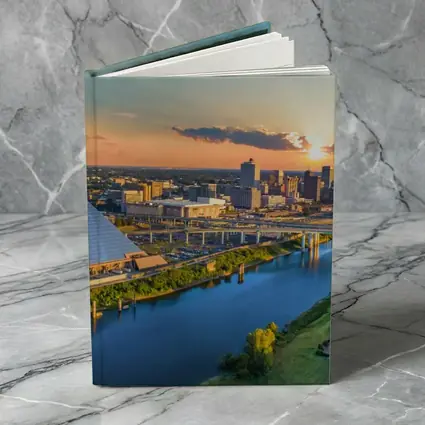 Memphis Pyramid Skyline Aerial Sunset View