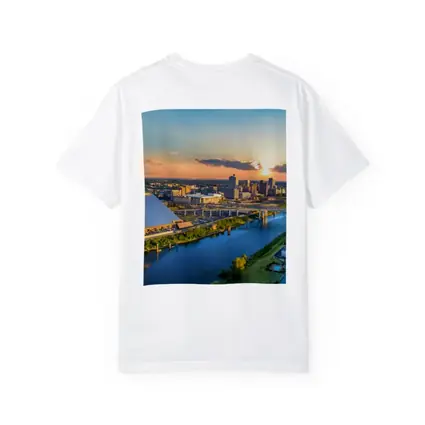 Memphis Pyramid Skyline Aerial Sunset View