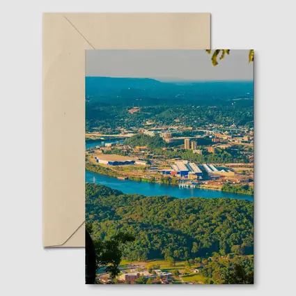 Chattanooga Tennessee River City Aerial View