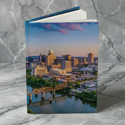Nashville Skyline Aerial View at Sunset