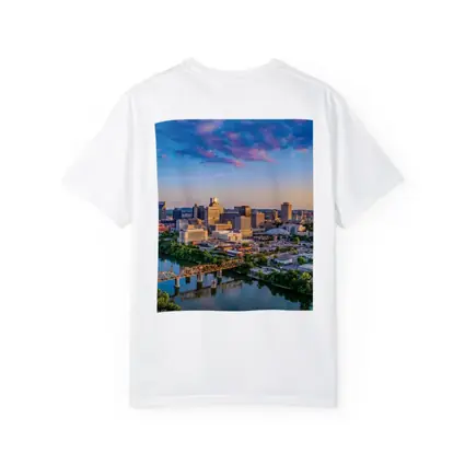 Nashville Skyline Aerial View at Sunset