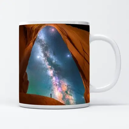 Milky Way Over Desert Canyon Arch