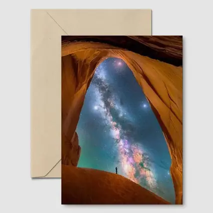 Milky Way Over Desert Canyon Arch