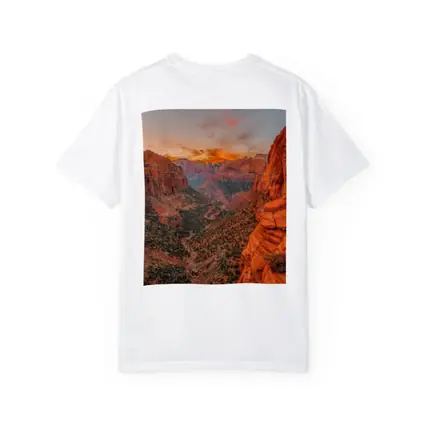 Zion Canyon Sunset Red Rock Overlook