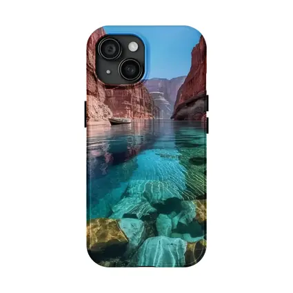 Red Canyon Clear River Turquoise Water