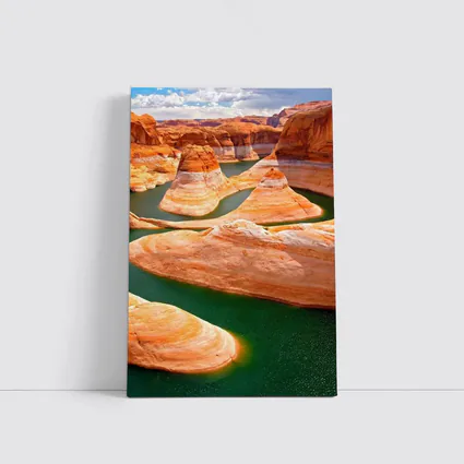 Lake Powell Canyon Red Rock Green Water