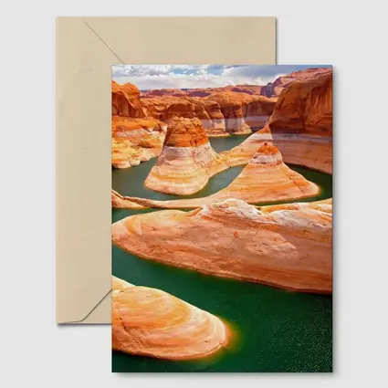 Lake Powell Canyon Red Rock Green Water