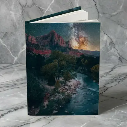 Zion Canyon Milky Way Starry Night Sky