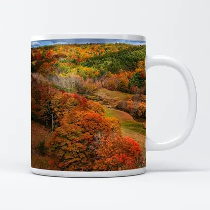 Autumn Forest Hills Rolling Green Valley
