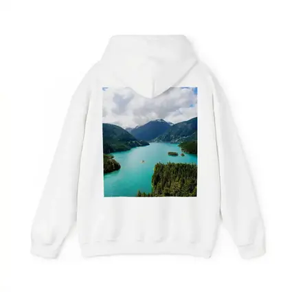 Turquoise Mountain Lake Aerial Forest View