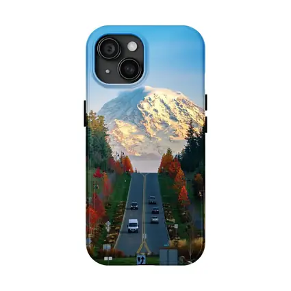 Mount Rainier Road Autumn Trees Washington