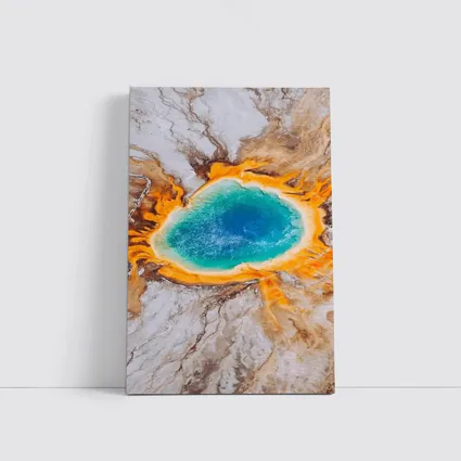 Grand Prismatic Spring Aerial Yellowstone View