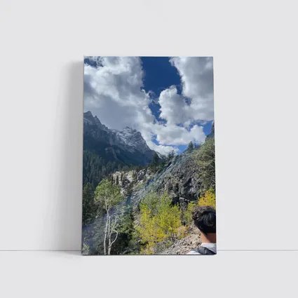Rocky Mountain Canyon Forest Autumn Landscape