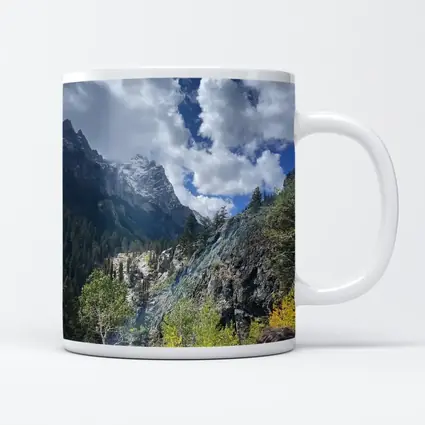 Rocky Mountain Canyon Forest Autumn Landscape