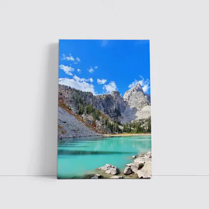 Turquoise Alpine Lake Rocky Mountain Peaks
