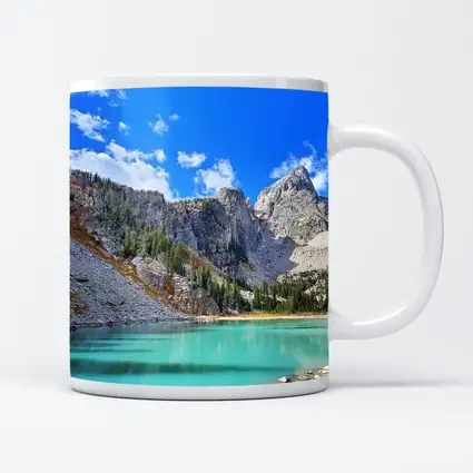 Turquoise Alpine Lake Rocky Mountain Peaks