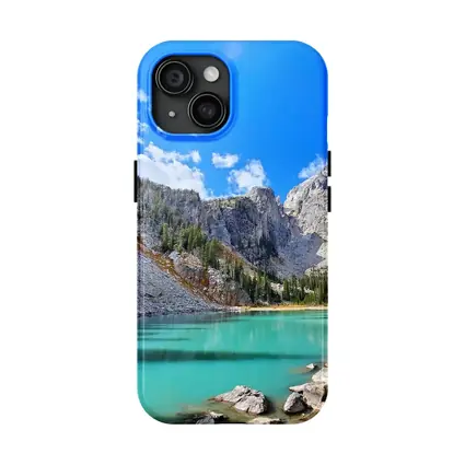 Turquoise Alpine Lake Rocky Mountain Peaks