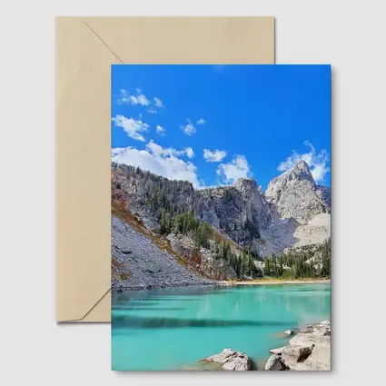 Turquoise Alpine Lake Rocky Mountain Peaks