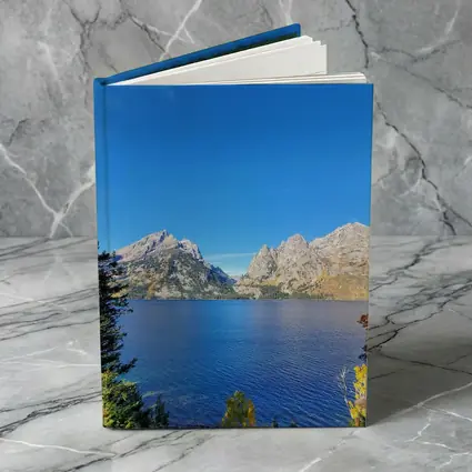 Grand Teton Mountains Blue Lake Autumn View