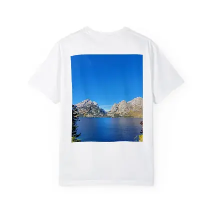 Grand Teton Mountains Blue Lake Autumn View