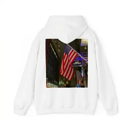 American Flag New York City Night Street