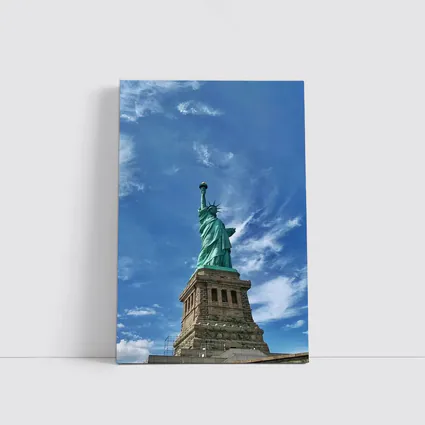 Statue of Liberty Blue Sky New York