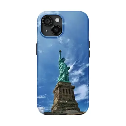 Statue of Liberty Blue Sky New York