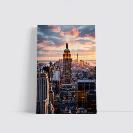 Empire State Building New York City Sunset