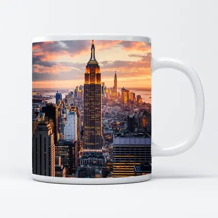 Empire State Building New York City Sunset