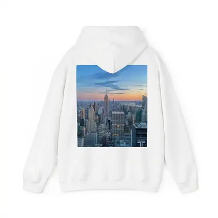 New York City Skyline Sunset Rooftop View
