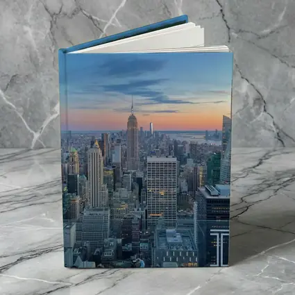 New York City Skyline Sunset Rooftop View