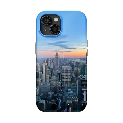 New York City Skyline Sunset Rooftop View