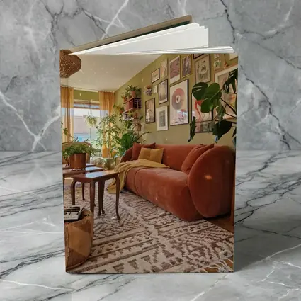 Boho Living Room Green Wall Gallery