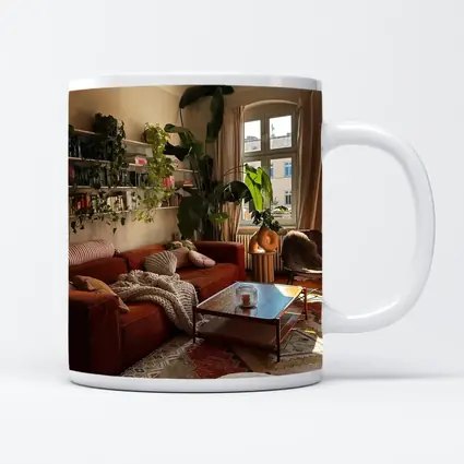 Boho Living Room Warm Terracotta Cozy Interior