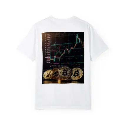 Bitcoin Coins Trading Chart Dark Background