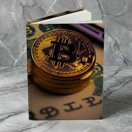 Bitcoin Gold Coins On Dollar Bills