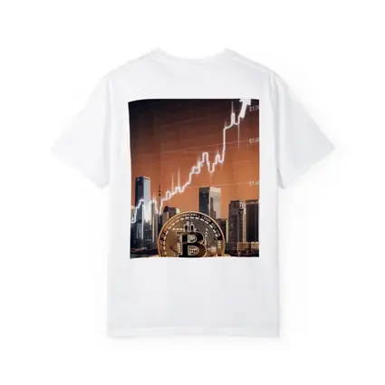 Bitcoin Gold Coin City Skyline Chart