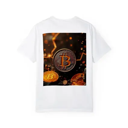 Bitcoin Gold Coins Dark Glowing Background