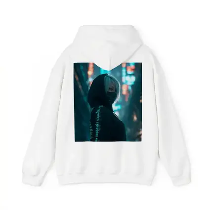 Cyberpunk Girl Neon City Night Street