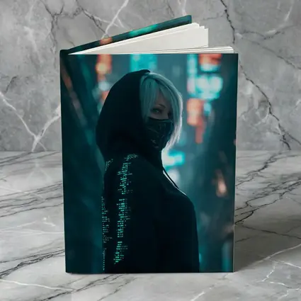 Cyberpunk Girl Neon City Night Street